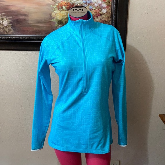 Nike Pro Yoga Running Jacket Half Zip Size Large - Picture 1 of 9